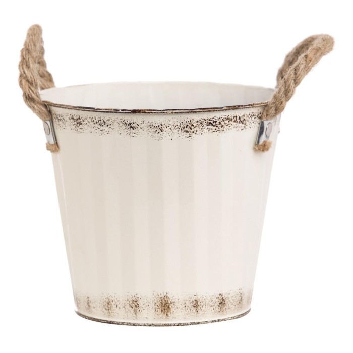 VASETTO LATTA H.CM.17 D. CM.15 CREMA